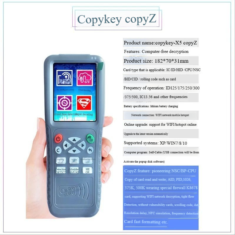 Idic Access Control Card Universal Card Reader icopy8 Copy Qi Property ...