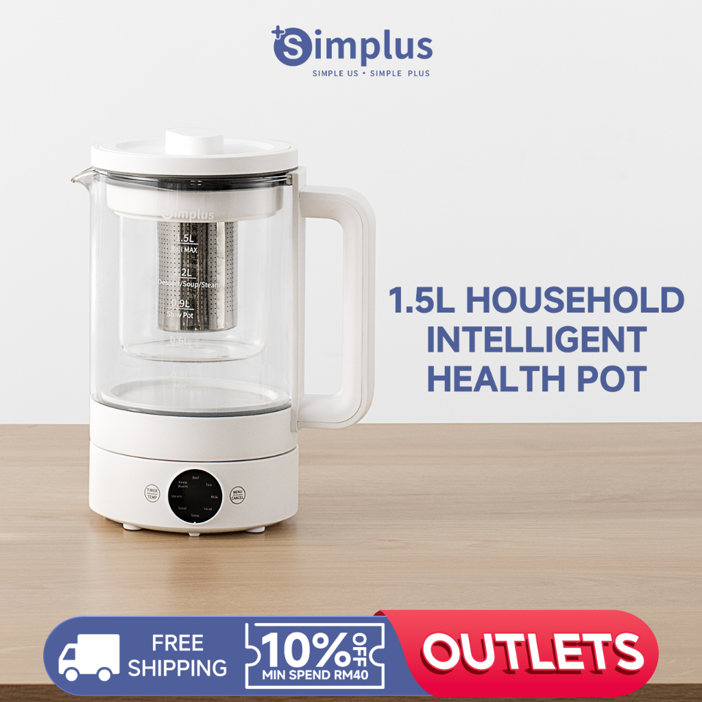 Simplus Multifunctional Automatic Power Off Health Pot 养生壶 養生壺 (1.5L ...