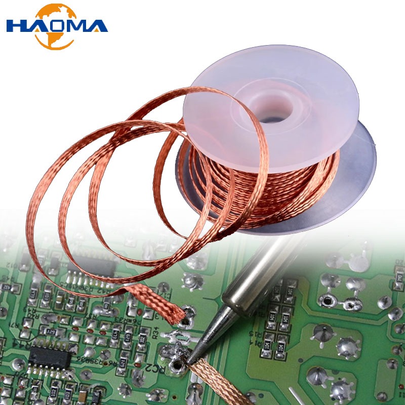 1.0-4.0mm Desoldering Mesh Braid Tape Copper Welding Point Remover Wire ...