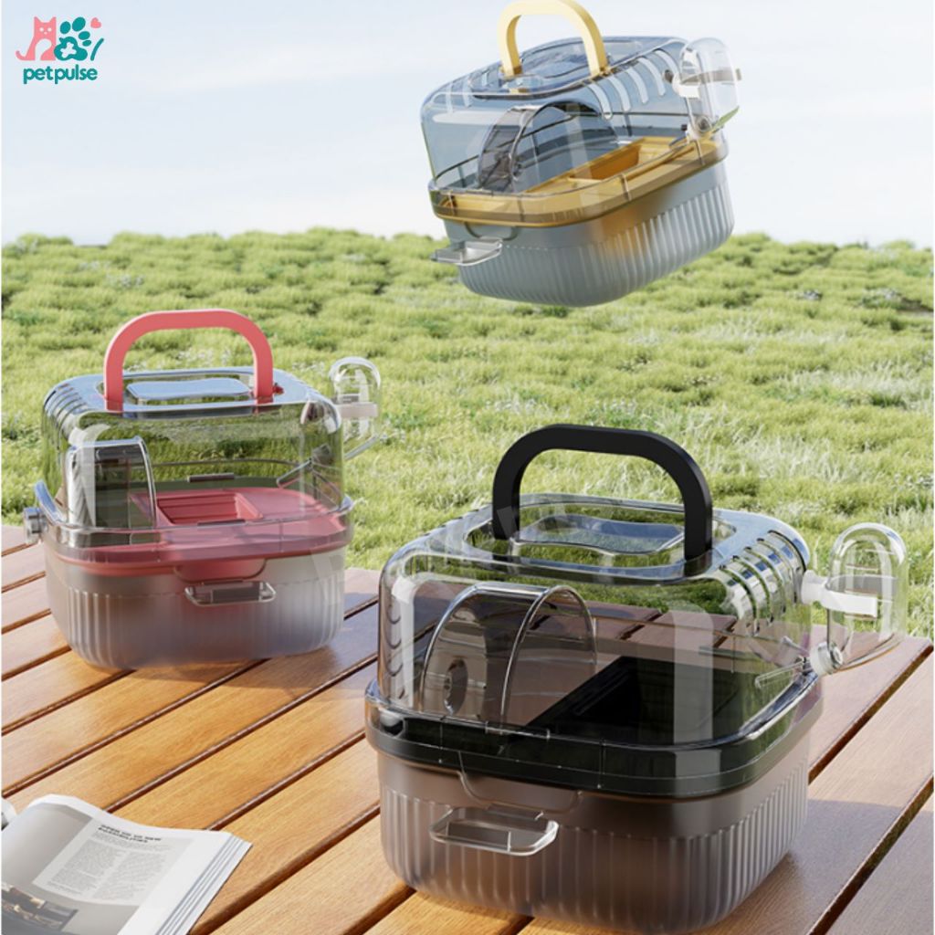 Picture of Escape-Proof Portable Hamster Cage - 2-Tier Spacious Arcylic Luxury ...