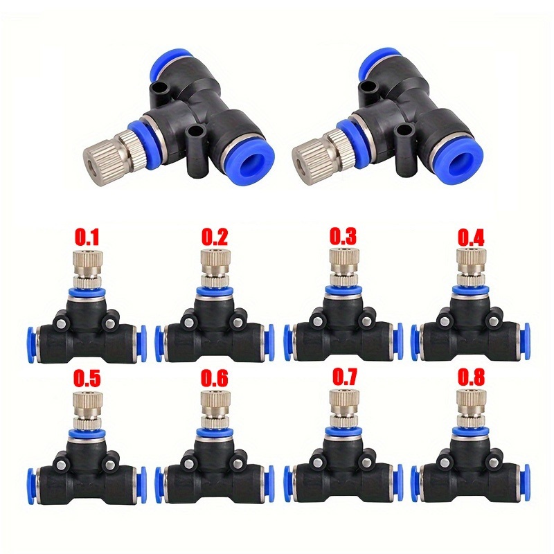 Pneumatic Tee Quick-Connect Fittings Air Fittings Quick Connectors ...