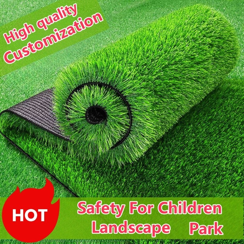 2*10M lebar Koridor Gardening UV Rumput Palsu Tiruan Karpet Outdoor ...