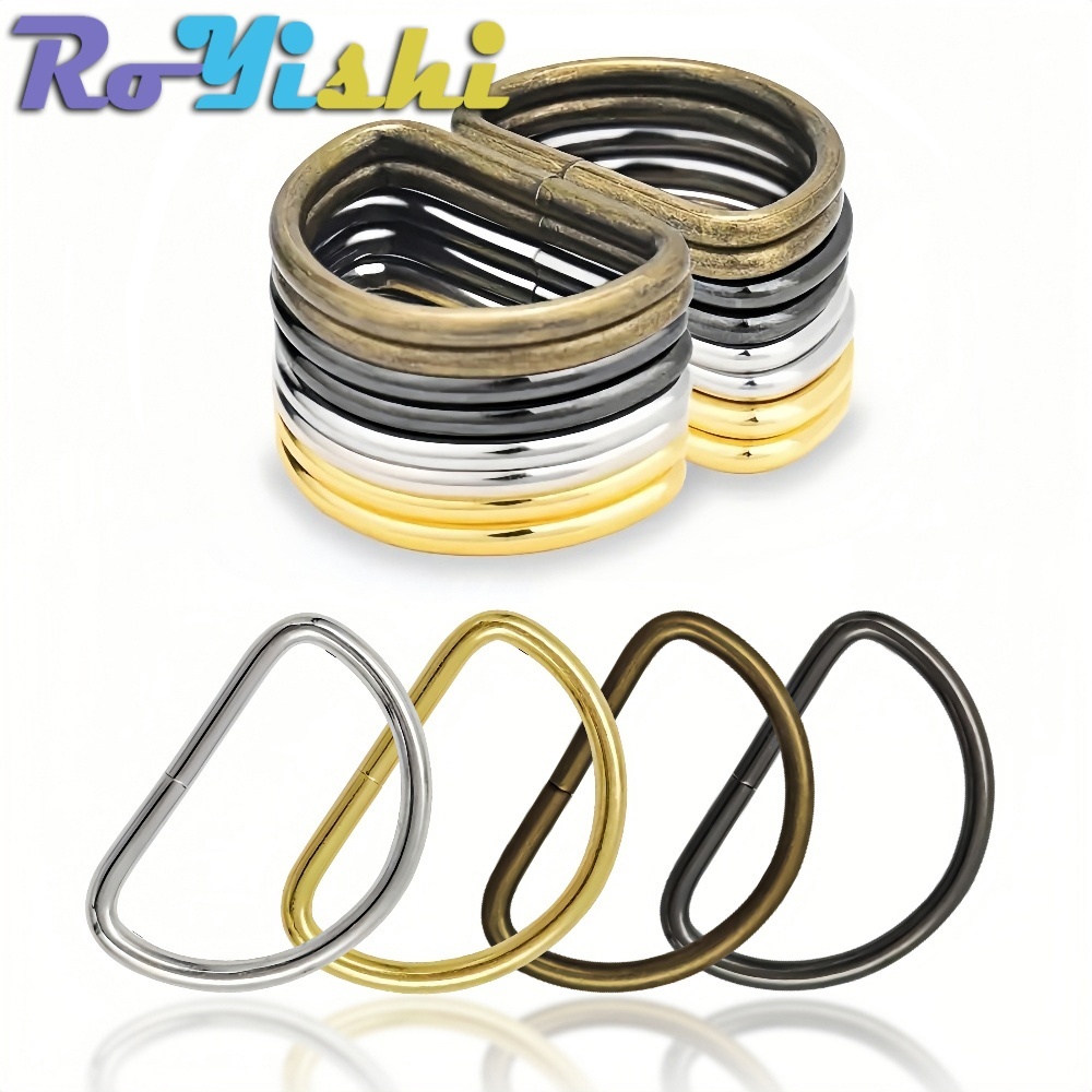 20 Pcs/Pack Metal D Ring Connection Buckle for Belt Handbag Strap Bag ...