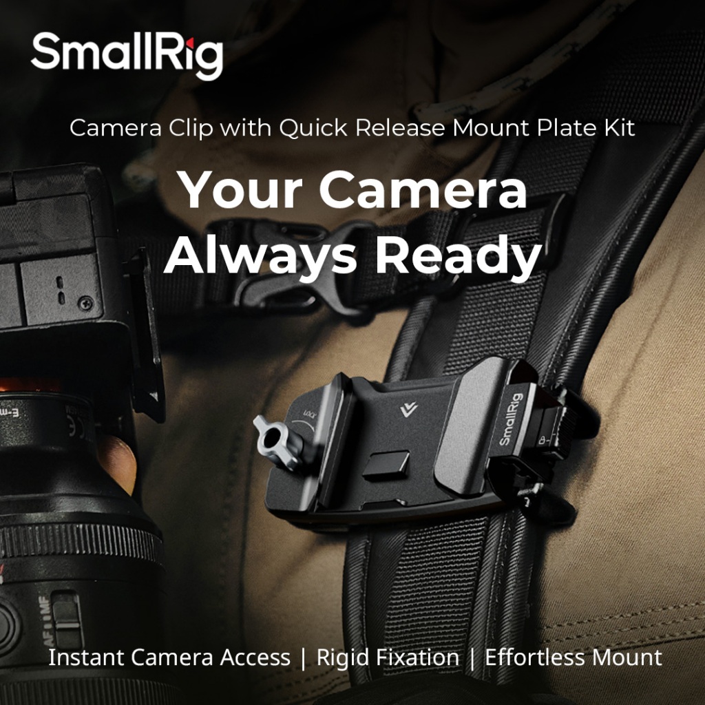 SmallRig Camera Clip with Quick Release Mount Plate Kit 5053 | Shopee ...
