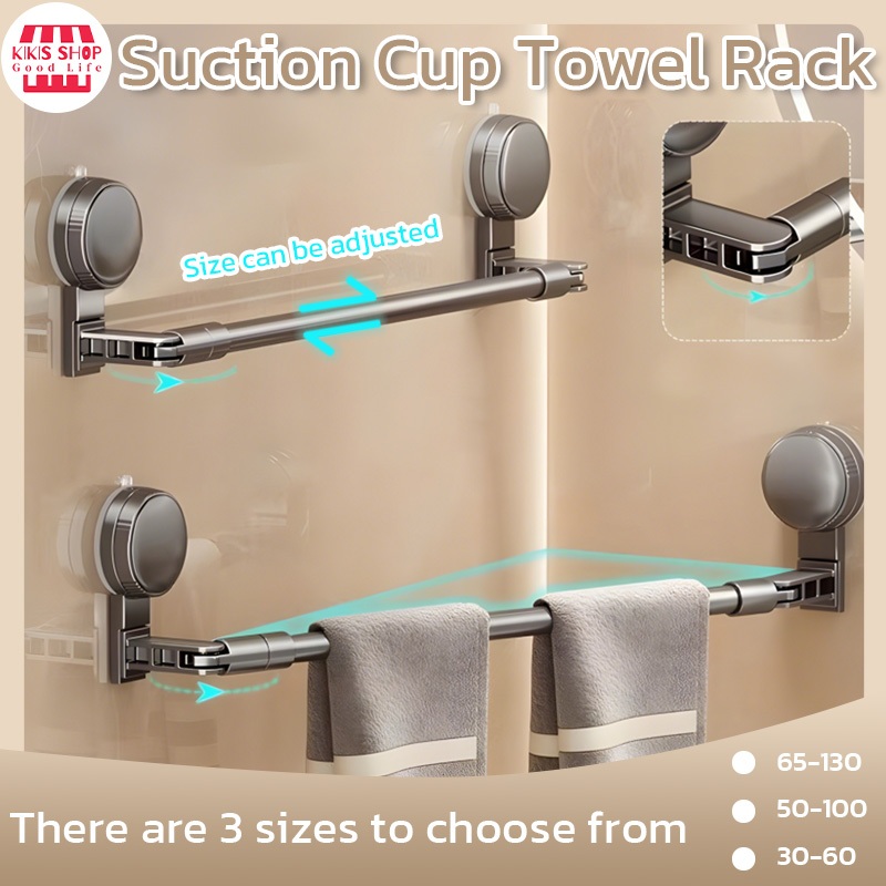 Towel hanger clothes drying rack in the bathroom can be extended and ...