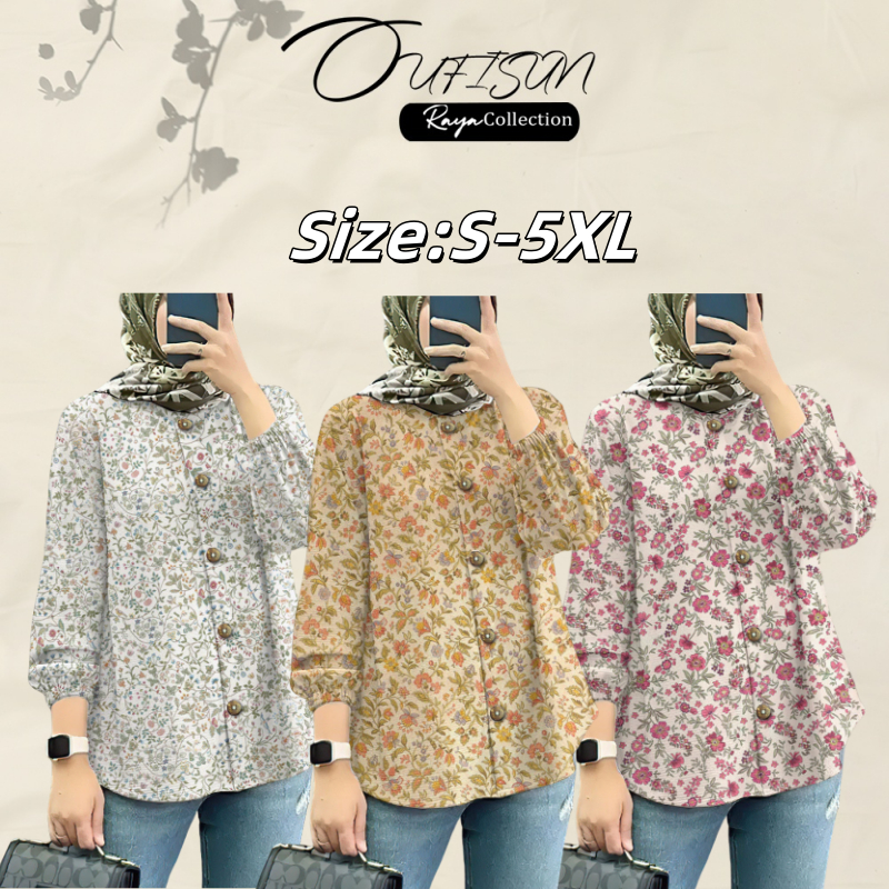 2025 Baju Raya Muslim clothes plus size Baju Raya Vintage floral ...