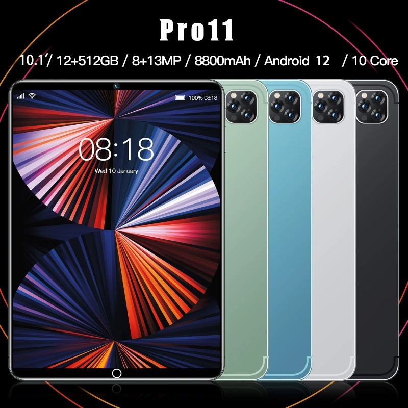 Pro 10.1 inch 6800mah Android 10 Ten core 12GB RAM 512GB ROM tablets PC ...