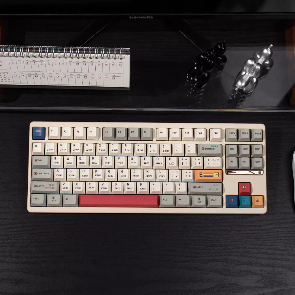 【Keycap Only】Retro Grey C64 Keycaps 145 Keys PBT Dye-sub Cherry Profile ...