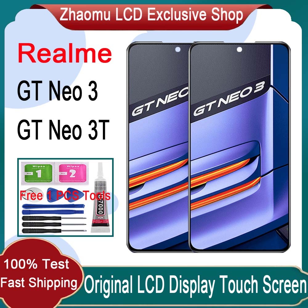 Original AMOLED Realme GT Neo 3 Neo 3T 5G LCD Display Touch Screen ...