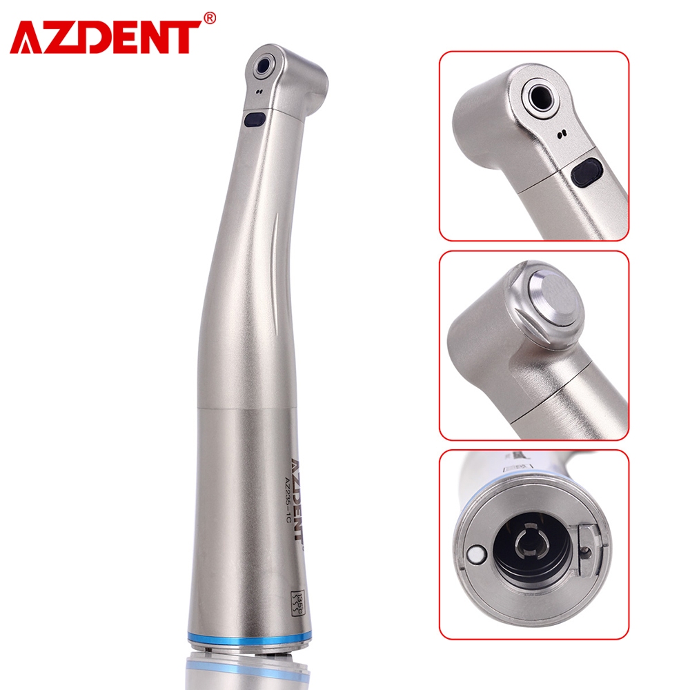 Dental 1:1 LED Fiber Optic Handpiece Internal Water Spray Contra Angle ...