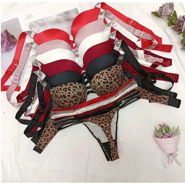New Sexy Women Lingerie Set 2 Piece Push Up Bra and Panty Adjustable ...