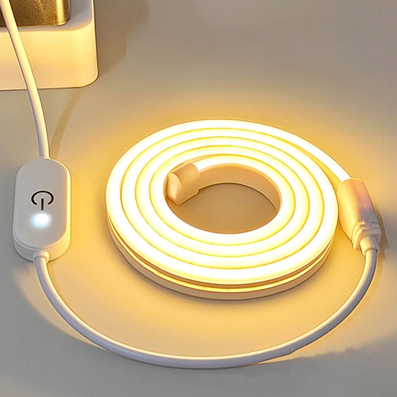 12V Neon LED Strip light High Brightness 480 LED Tube Flexible Fairy ...