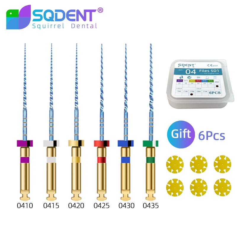Dental Nickel-Titanium Rotary Files 0.04 Taper NiTi Endo Files ...