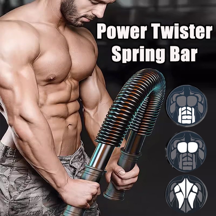 Reinforced Power Twister Spring Bar Resistance Bar Curl Spring Bar ...