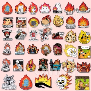 Spooky Halloween Pin Set Ghost & Black Cat Playful Brooch Scary Cute Metal Badge Costume Accessories Lapel Pin Collection Gift
