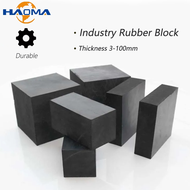1/2/4Pcs Black Industry Rubber Block Elastic Anti Slip Damping Gasket ...