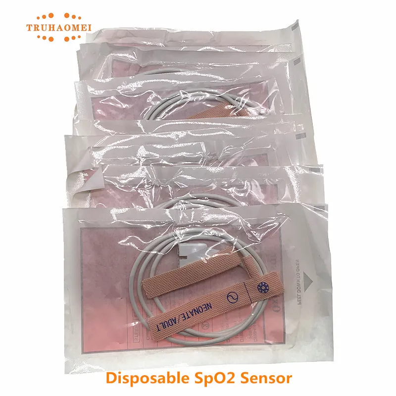 10 PCS Disposable SpO2 Sensor Adult Neonatal Size For Nihon Kohden ...