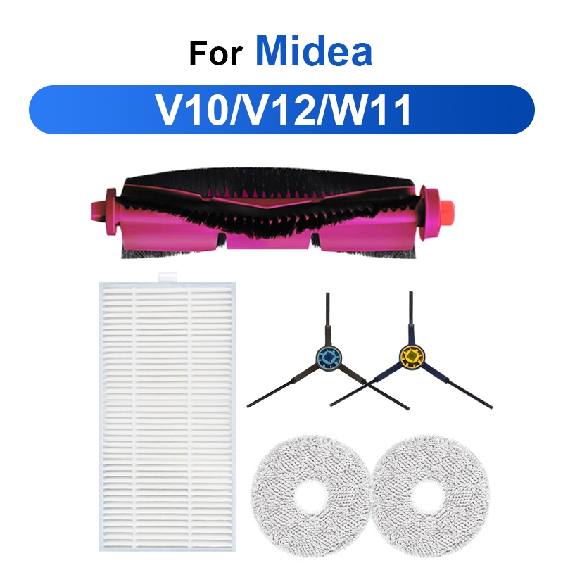 For Midea V12 Sweeping Robot Accessories v10 w11 Supplies Mop Wipes ...