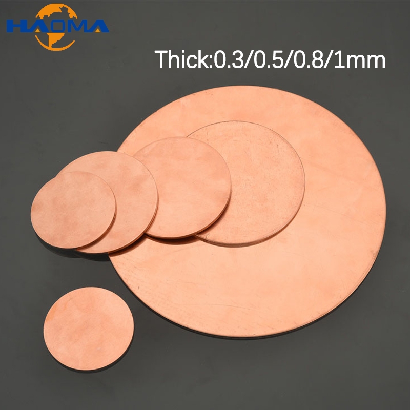 T2 Copper Disc Pure Copper Round Plate Circular Sheet DIY Metal ...