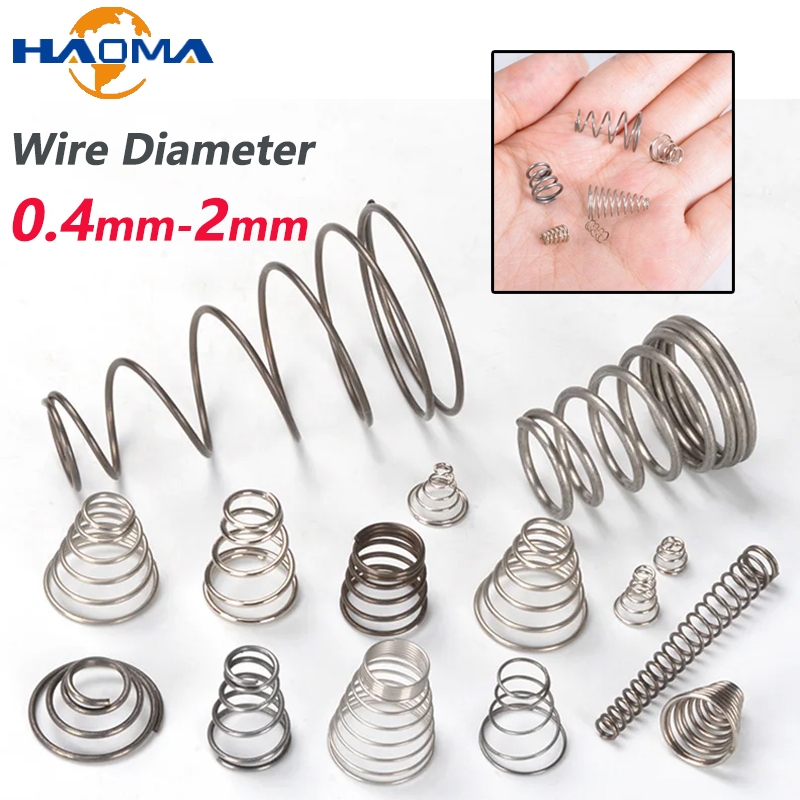 Tower Spring 304 Stainless Steel Taper Wire Compression Spring Conical ...