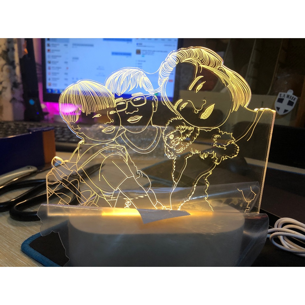 Image customization present personalized gift lamp Customize Gift - 3D ...