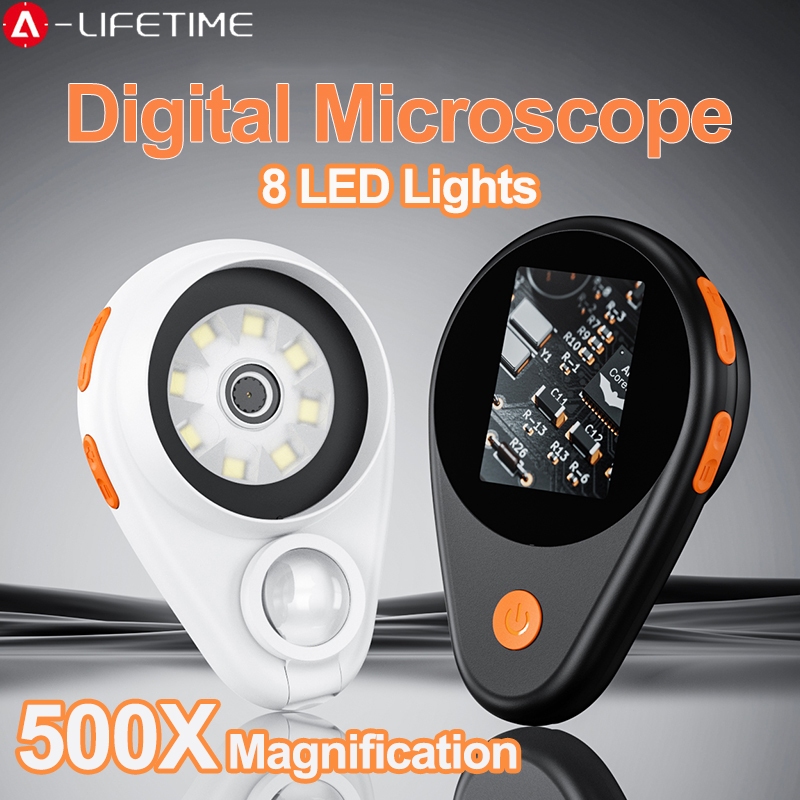 500X Magnification Digital Handheld Microscope Magnifier Portable ...