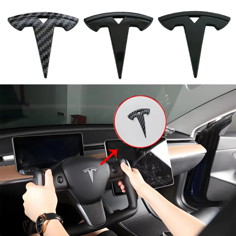 52mm 57mm Modified Car Steering Wheel Sticker Auto ABS Plastic Emblem