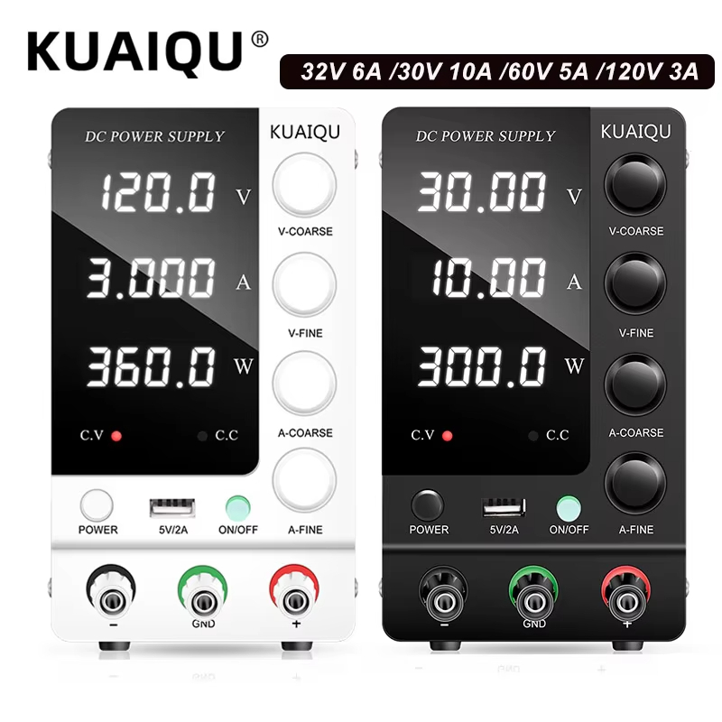 KUAIQU Adjustable DC power supply 30V 10A 60V 5A Lab Bench Power Source ...