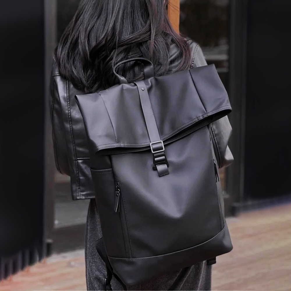 High Quality Backpack Large Capacity Office School Bag for Travel PU ...