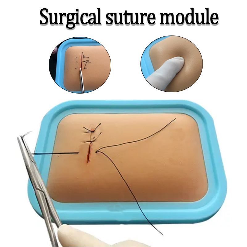 Reusable Medical Silicone Surgical Wound Suture Skin Practice Module ...