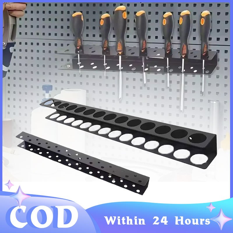 Screwdriver Organizer Wall-mounted 14-hole Hardware Tool Hand Tool ...