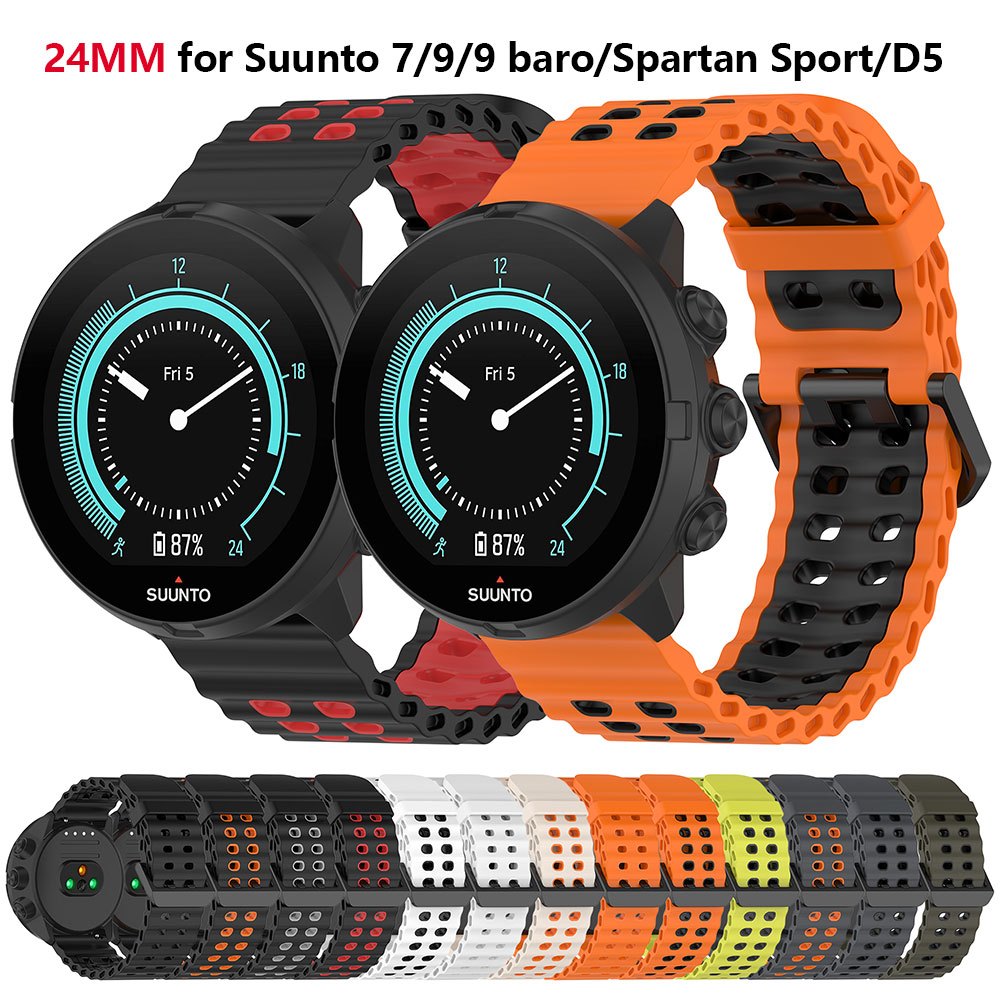 Kit De Bracelet En Silicone Sakura Pour La Montre Spartan Sport Avec Cardio Fréquencemètre Au Poignet
