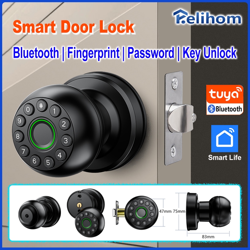 Relihom K01 2025 New Smart Lock Tuya Bluetooth Smart Door Lock Digital ...