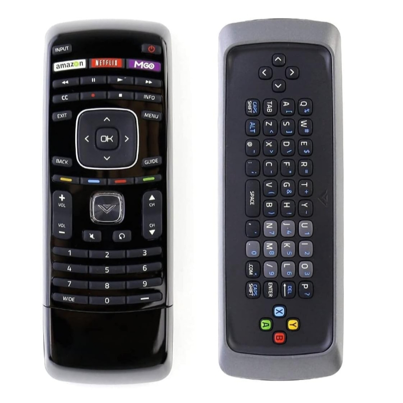 XRT302 for VIZIO Smart TV Remote control with Qwerty dual side keyboard ...