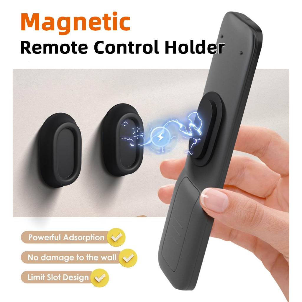 Magnetic Remote Control Holder, Wall Mount Remote Control Organizer ...