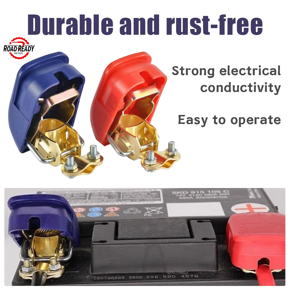 1 Pair Car Battery Terminal Copper Quick Release Battery Terminal Clip ...