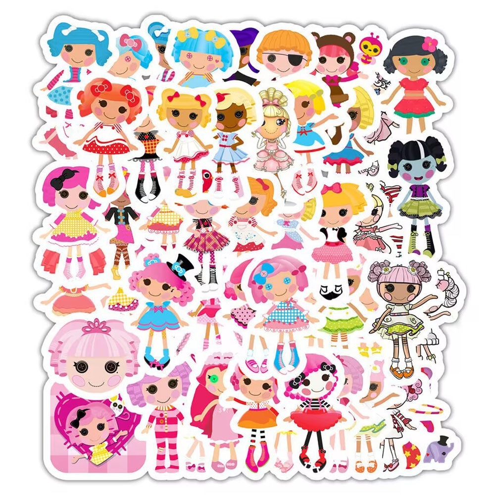 50PCS Set Lalaloopsy Doll Stickers Idol Photo Card Deco DIY Album ...