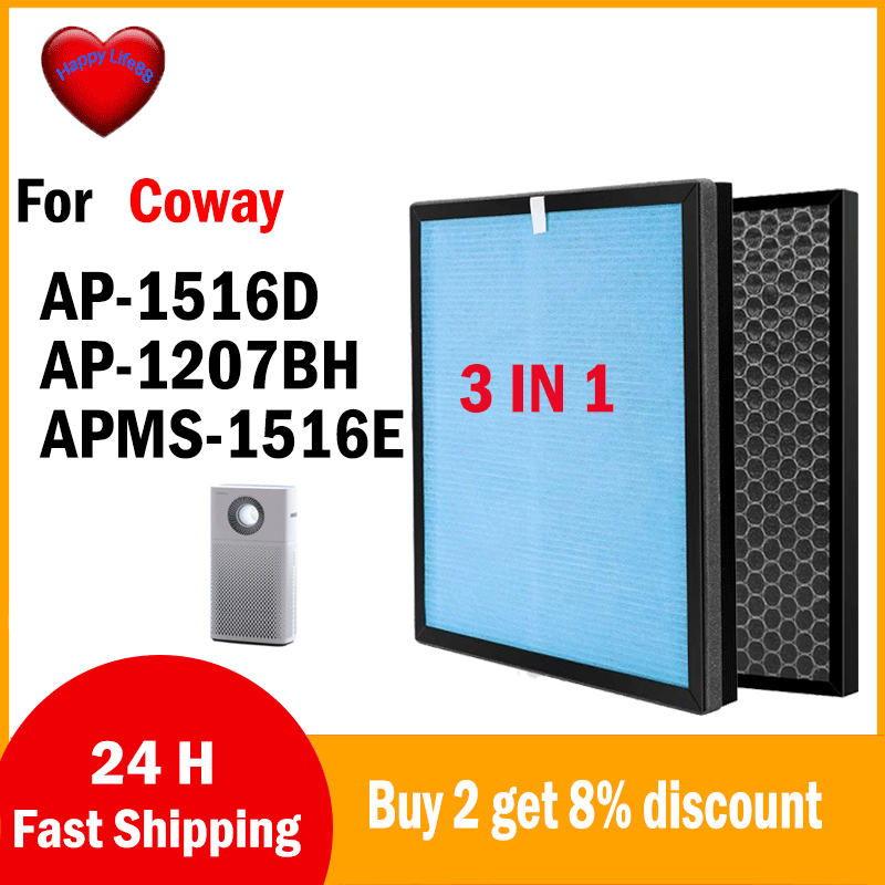 For Coway Air Purifier Storm AP-1516D AP-1207BH APMS-1516E Replacement ...