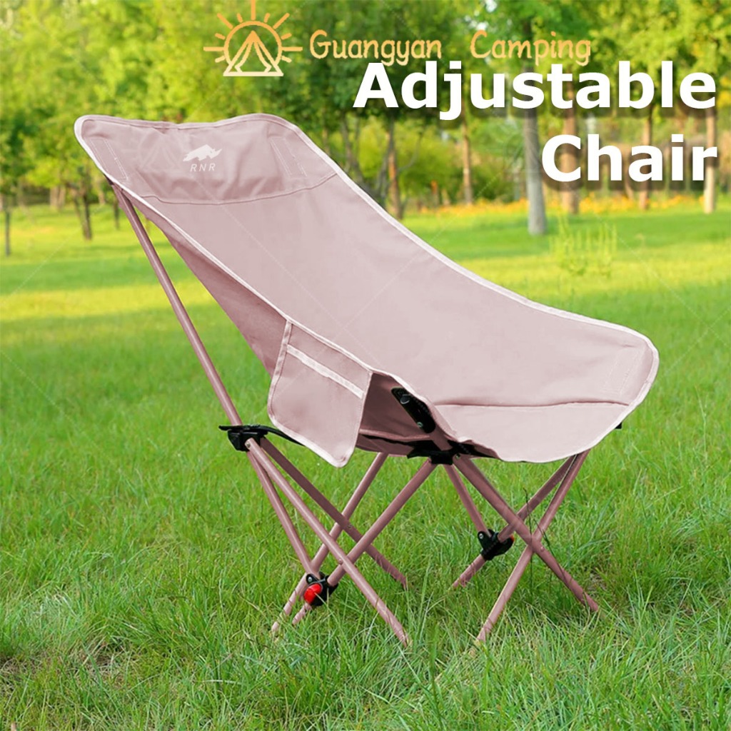 Camping Chair 3 Level Recliner Picnic Hiking Chair Outdoor Foldable ...