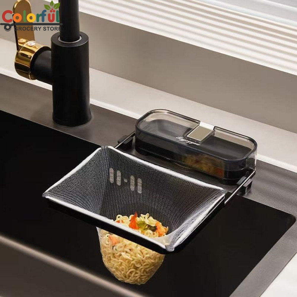 Kitchen Sink Filter Rack Food Waste Sink Filter Net Foldable Sink ...
