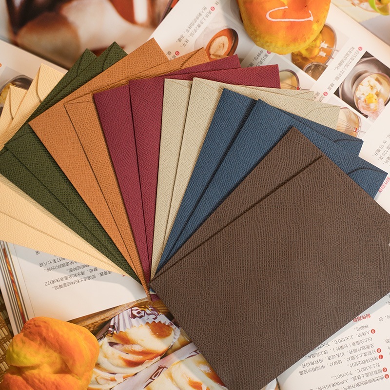 Vintage Linen Envelopes Solid Textured Envelope for Letter Pads Stamp ...