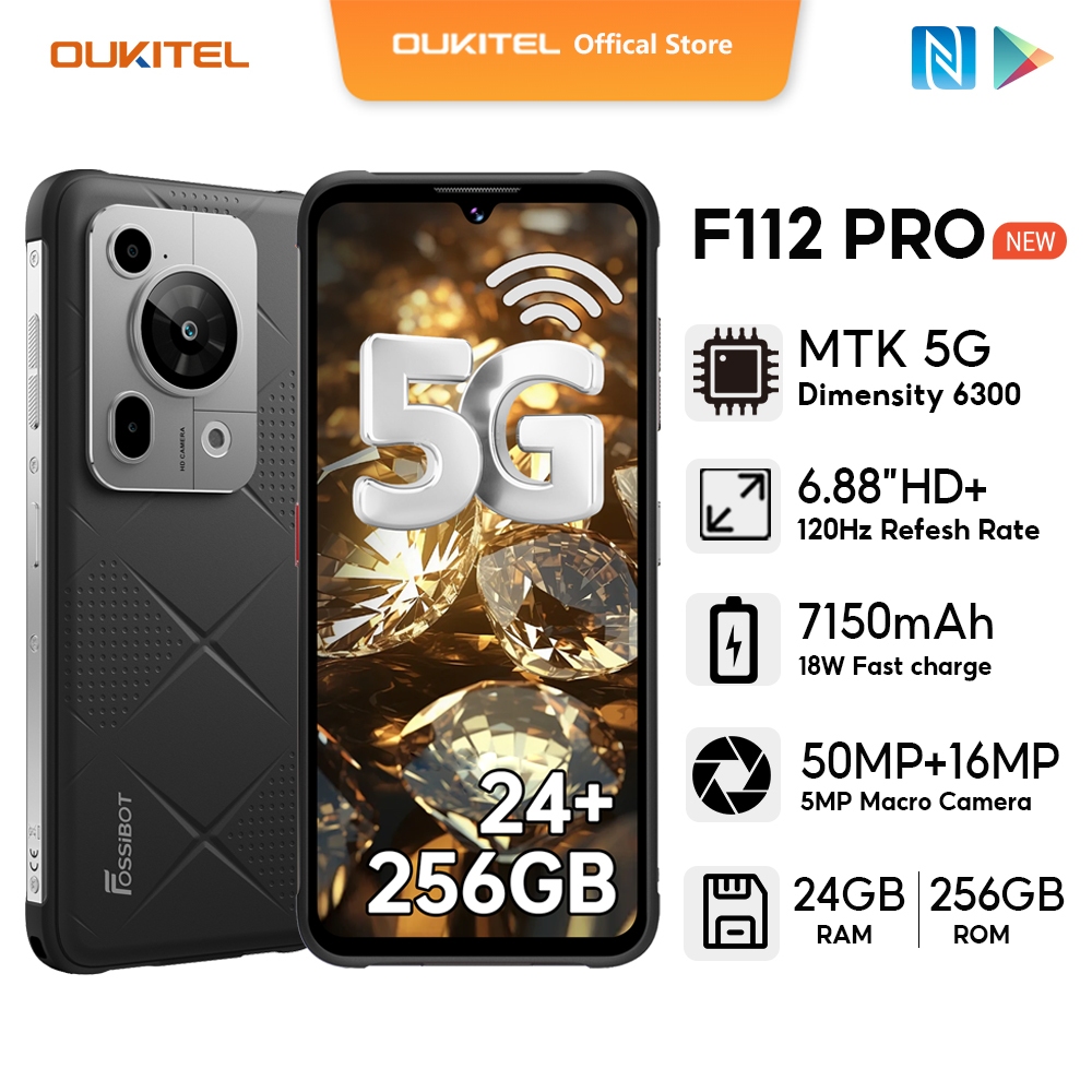 [LOCAL STOCK] OUKITEL Fossibot F112 PRO 5G Handphone 24GB+256GB 6 ...