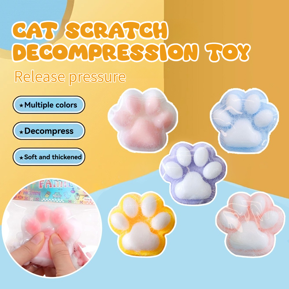 Decompression Plaything Cat Paw Squishy Toy Mini Slow Rebound Squeeze ...