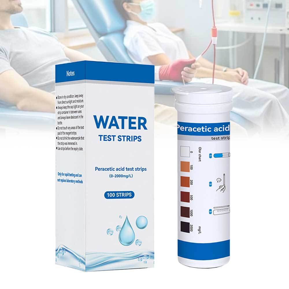 100pcs PAA Test Strips Measuring Mid-range Peracetic Acid ...