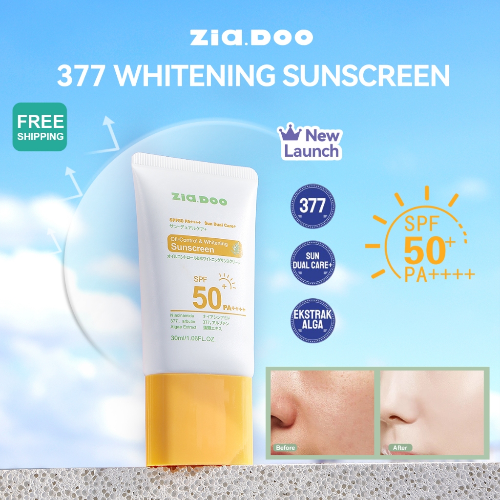 ZIA.DOO Sunscreen 防晒霜 SPF 50 PA+++ 377 tone up UV Blue Light Tone Up ...