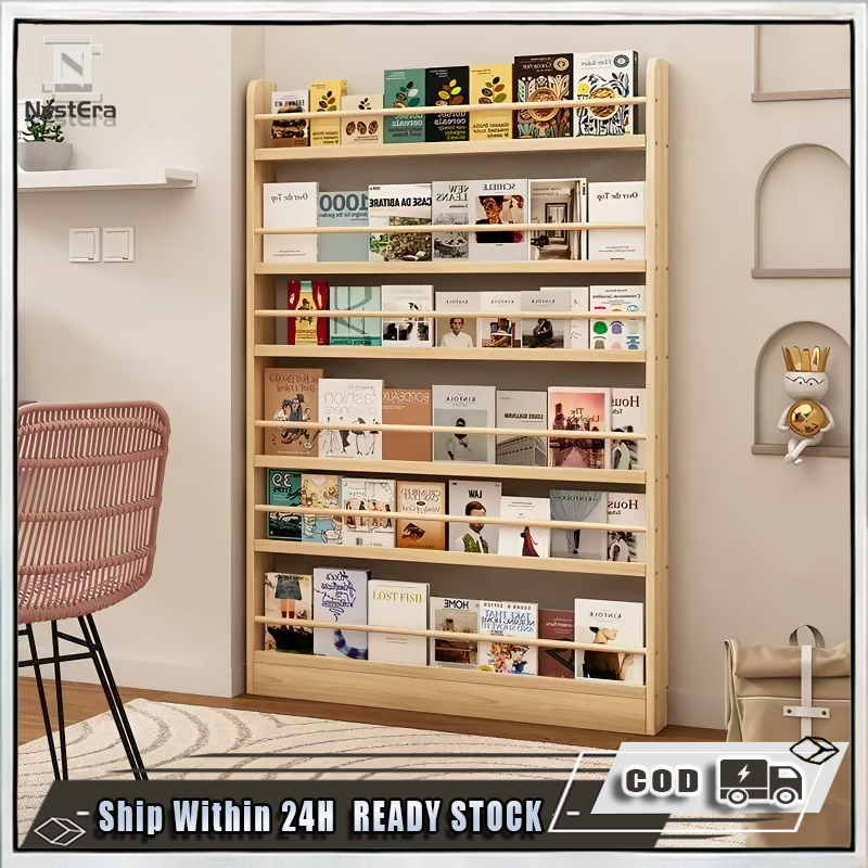 Wooden Book Shelf Rak Buku Kanak Kanak Kids Book Shelf Rak Buku ...