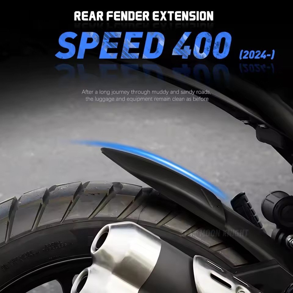 For Speed400 Speed 400 2024 2025 Motorcycle Rear Fender Extension Rear ...