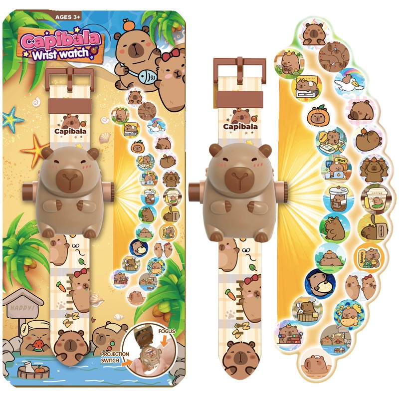 Capybara 24 Image Kids Watch Cute Kuromi Projector Watch Spiderman ...