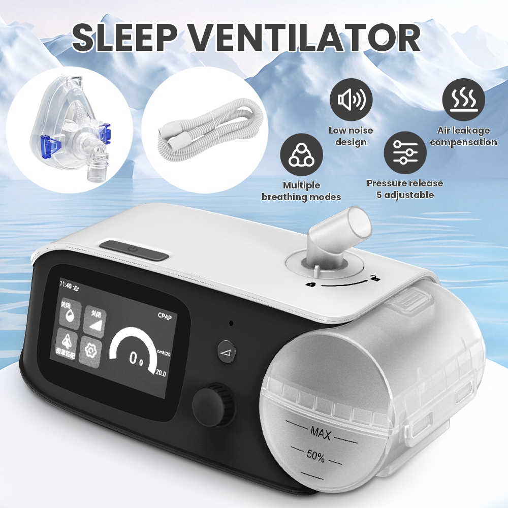 HA20 Portable Auto CPAP Breathing Machine Home Use Electric Sleep Apnea ...