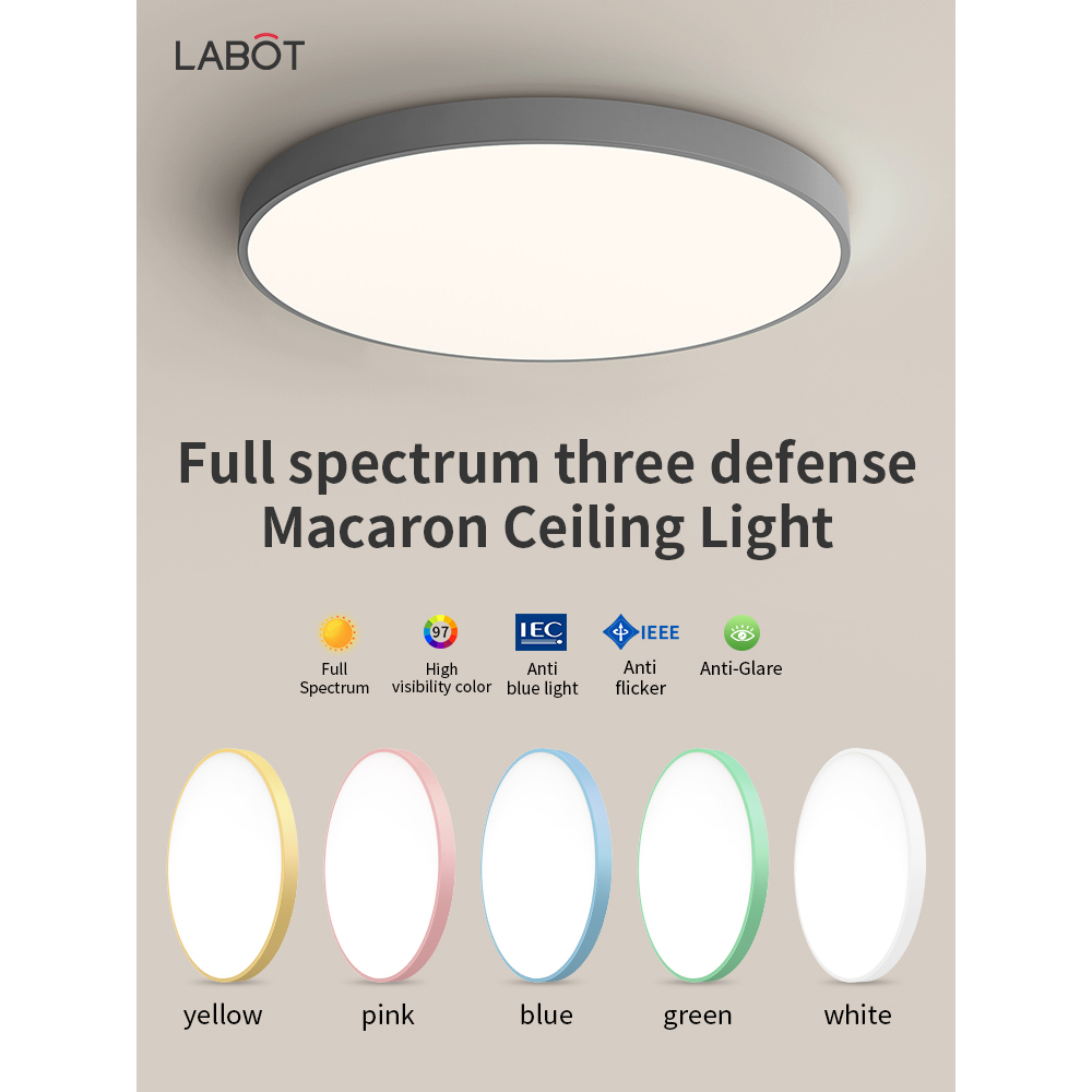24W 36W 56W LED Macaron Ceiling Light Living Room Siling Light Bedroom ...